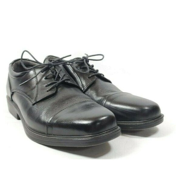 Giorgio Brutini Cap Toe Oxfords Men's Sz 9 Black Leather Uppers - Picture 2 of 7
